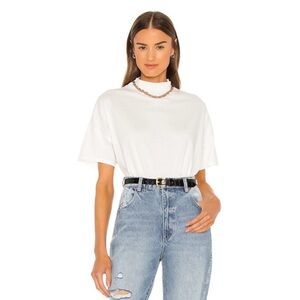 We the Free Fearless White Mock Neck Sz Medium